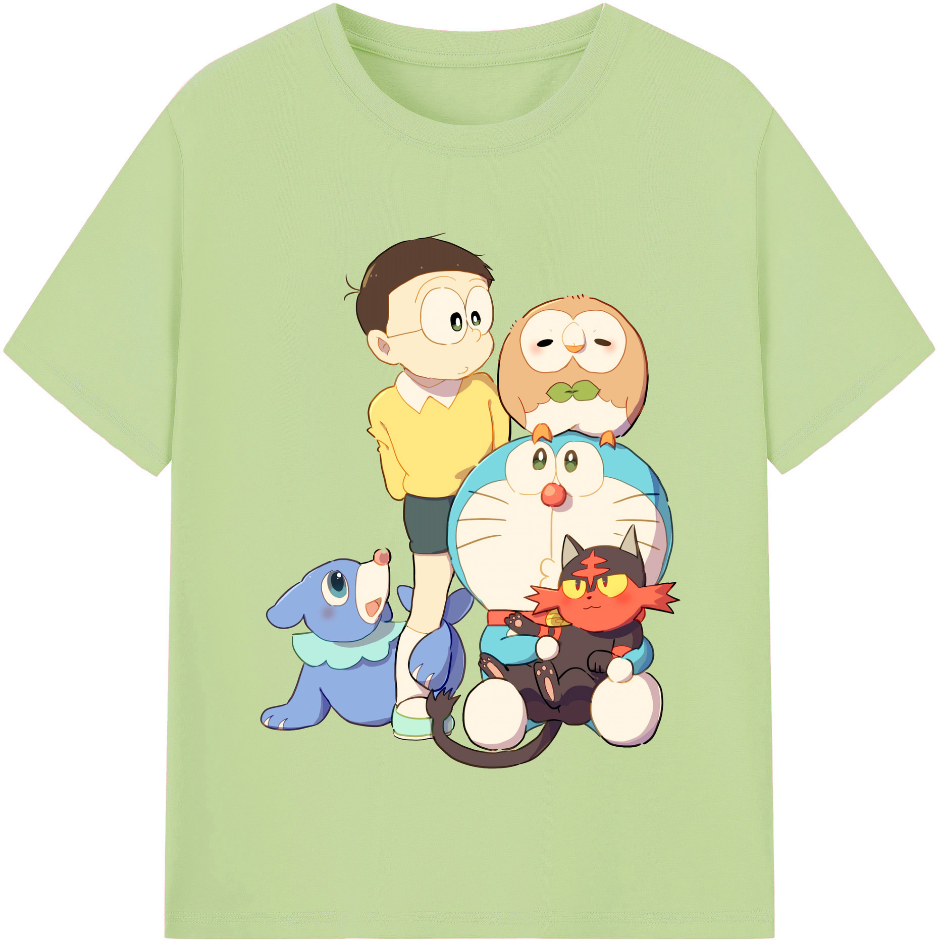 （画像用） ドラえもん Doraemon 綿100％半袖Tシャツ（フロントプリント）